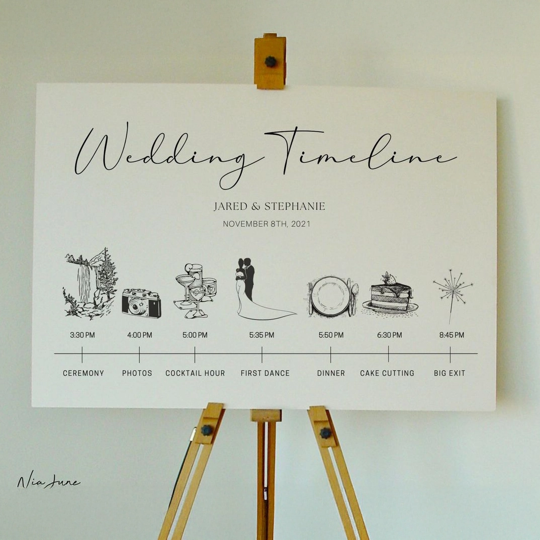 Wedding Day Timeline Board
